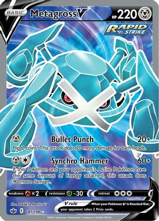 Metagross V (181/198) [Sword & Shield: Chilling Reign] - Trinity Hobby