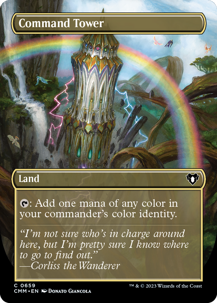 Command Tower (Borderless Alternate Art) [Commander Masters] - Trinity Hobby