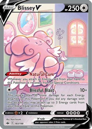Blissey V (183/198) [Sword & Shield: Chilling Reign] - Trinity Hobby
