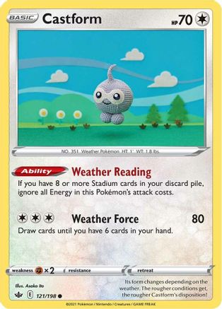 Castform (121/198) [Sword & Shield: Chilling Reign] - Trinity Hobby