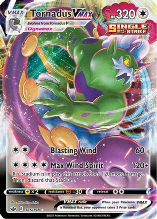 Tornadus VMAX (125/198) [Sword & Shield: Chilling Reign] - Trinity Hobby