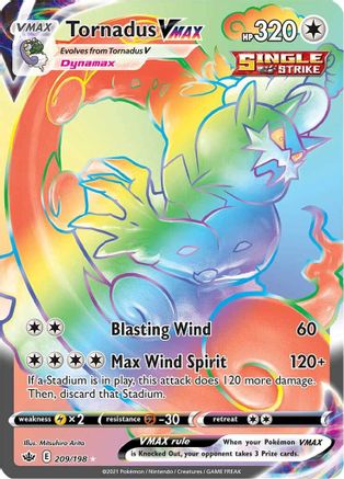 Tornadus VMAX (209/198) [Sword & Shield: Chilling Reign] - Trinity Hobby