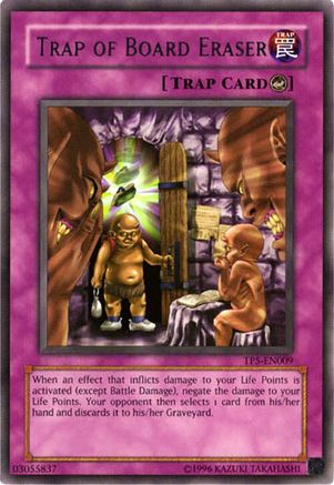 Trap of Board Eraser [TP5-EN009] Rare - Trinity Hobby