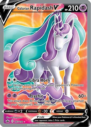 Galarian Rapidash V (167/198) [Sword & Shield: Chilling Reign] - Trinity Hobby