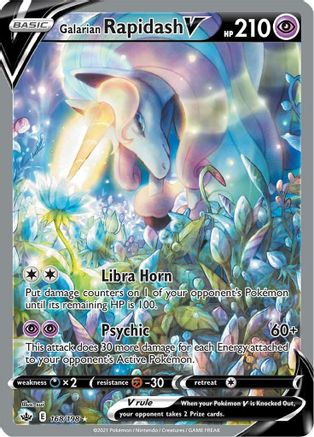 Galarian Rapidash V (168/198) [Sword & Shield: Chilling Reign] - Trinity Hobby