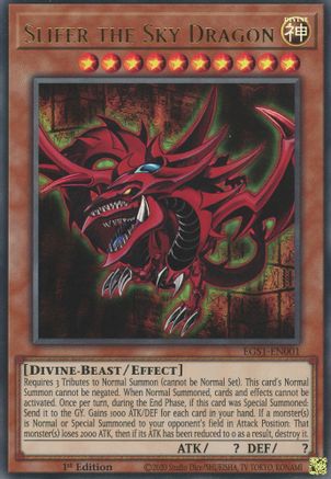 Slifer the Sky Dragon [EGS1-EN001] Ultra Rare - Trinity Hobby