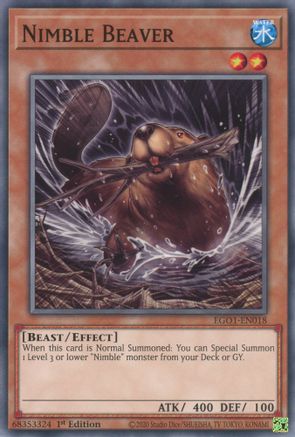 Nimble Beaver [EGO1-EN018] Common - Trinity Hobby