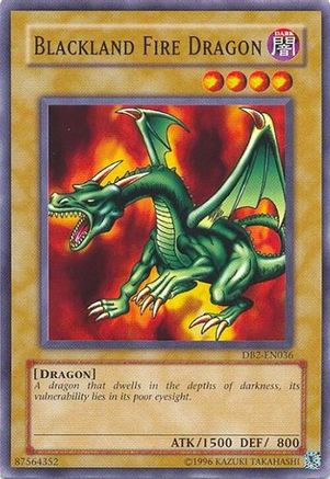 Blackland Fire Dragon [DB2-EN036] - Dark Beginning 2 Unlimited - Common / Short Print - Trinity Hobby