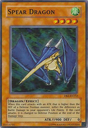 Spear Dragon [DB2-EN152] - Dark Beginning 2 Unlimited - Super Rare - Trinity Hobby