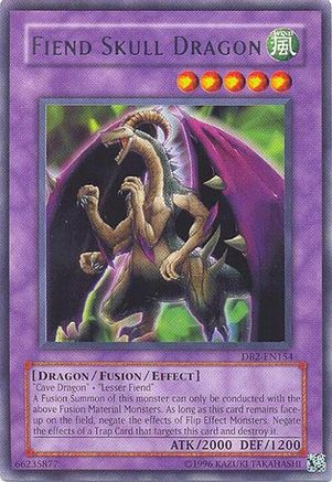 Fiend Skull Dragon [DB2-EN154] - Dark Beginning 2 Unlimited - Rare - Trinity Hobby