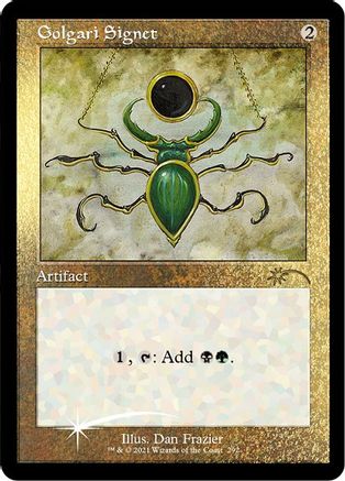 Golgari Signet (Foil Etched) (SLD-292) - [Secret Lair Drop Series] Foil - Trinity Hobby