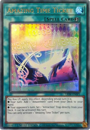 Amazing Time Ticket [LIOV-ENSP1] Ultra Rare - Trinity Hobby