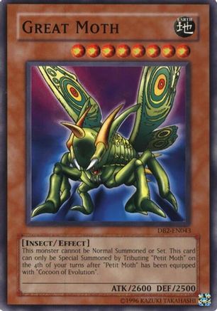 Great Moth [DB2-EN043] - Dark Beginning 2 Unlimited - Common / Short Print - Trinity Hobby