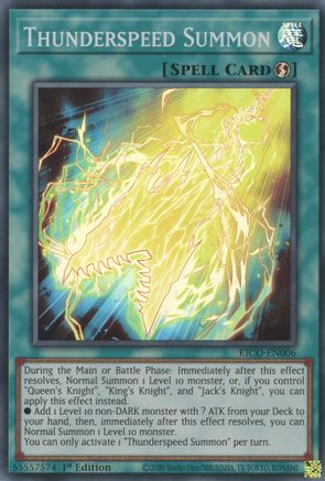 Thunderspeed Summon (Super Rare) [KICO-EN006] Super Rare - Trinity Hobby