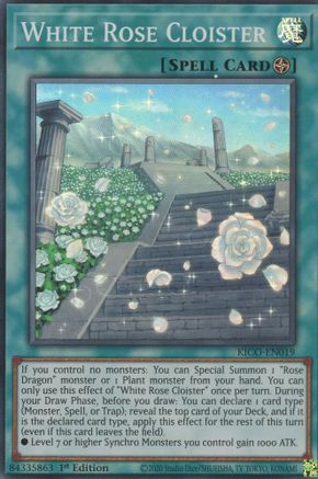 White Rose Cloister (Super Rare) [KICO-EN019] Super Rare - Trinity Hobby