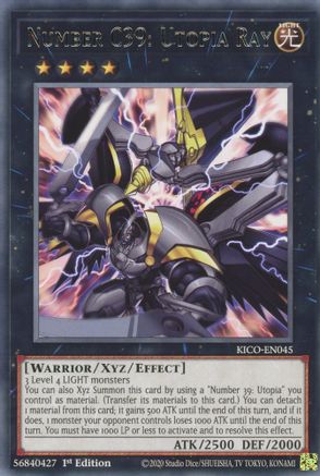 Number C39: Utopia Ray [KICO-EN045] Rare - Trinity Hobby