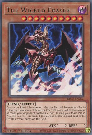 The Wicked Eraser [KICO-EN062] Rare - Trinity Hobby