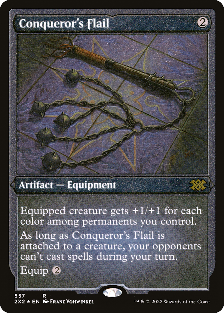 Conqueror's Flail (Foil Etched) [Double Masters 2022] - Trinity Hobby