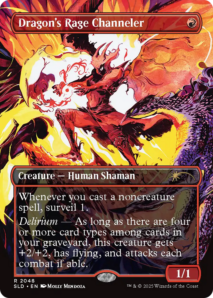 Dragon's Rage Channeler (SLD-2048) - [Secret Lair Drop] (Borderless) Foil - Trinity Hobby