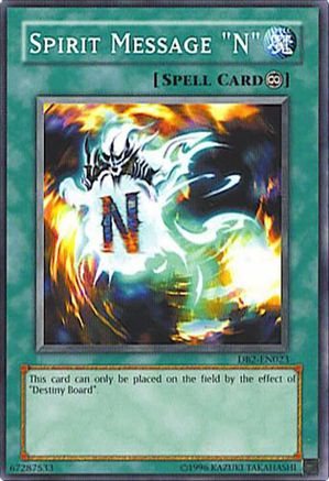 Spirit Message "N" [DB2-EN023] - Dark Beginning 2 Unlimited - Common / Short Print - Trinity Hobby