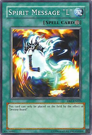 Spirit Message "L" [DB2-EN025] - Dark Beginning 2 Unlimited - Common / Short Print