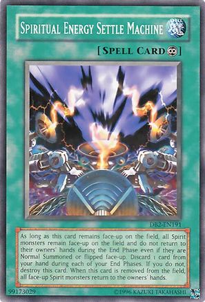Spiritual Energy Settle Machine [DB2-EN191] - Dark Beginning 2 Unlimited - Common / Short Print - Trinity Hobby