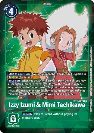 Izzy Izumi & Mimi Tachikawa [BT5-089] (Buy-A-Box Promo) [Battle of Omni] - Trinity Hobby