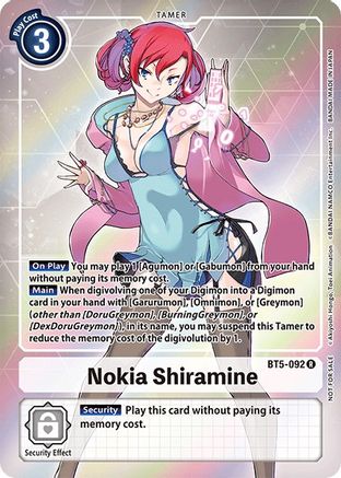 Nokia Shiramine [BT5-092] (Buy-A-Box Promo) [Battle of Omni Promos] - Trinity Hobby