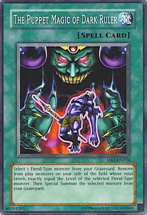 The Puppet Magic of Dark Ruler [DB2-EN134] - Dark Beginning 2 Unlimited - Common / Short Print - Trinity Hobby