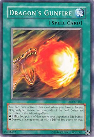 Dragon's Gunfire [DB2-EN160] - Dark Beginning 2 Unlimited - Common / Short Print - Trinity Hobby