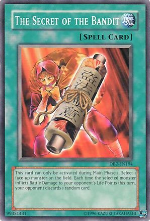 The Secret of the Bandit [DB2-EN194] - Dark Beginning 2 Unlimited - Common / Short Print - Trinity Hobby