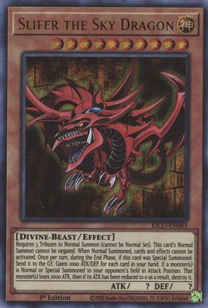 Slifer the Sky Dragon (Ultra Pharaoh's Rare) [KICO-EN063] Ultra Pharaoh's Rare - Trinity Hobby