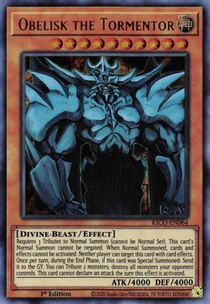 Obelisk the Tormentor (Ultra Pharaoh's Rare) [KICO-EN064] Ultra Pharaoh's Rare - Trinity Hobby