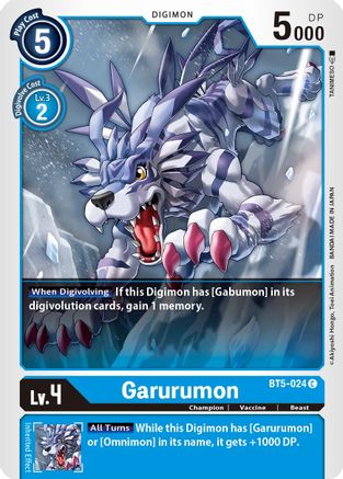 Garurumon [BT5-024] [Battle of Omni] - Trinity Hobby