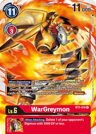 WarGreymon [BT5-016] [Battle of Omni] - Trinity Hobby