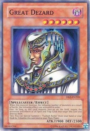 Great Dezard [DB2-EN220] Super Rare - Trinity Hobby
