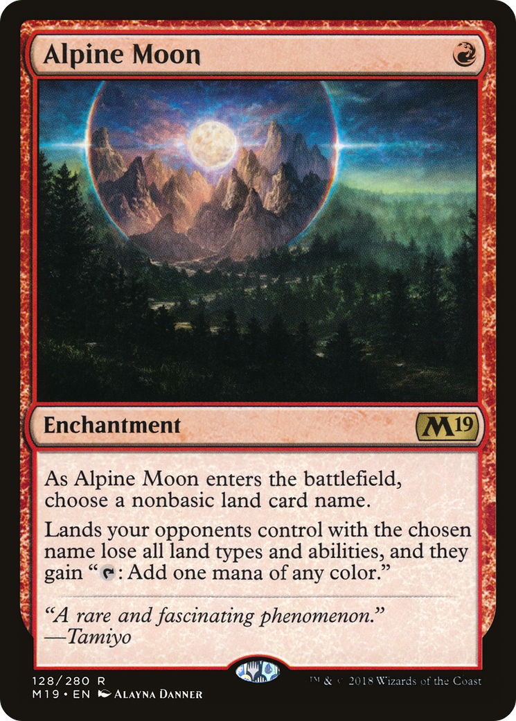Alpine Moon [Core Set 2019] - Trinity Hobby