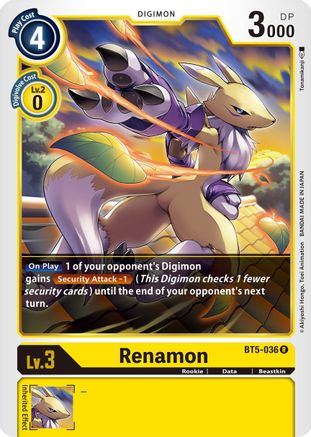 Renamon [BT5-036] [Battle of Omni] - Trinity Hobby