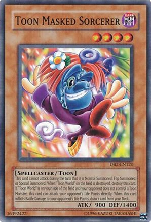 Toon Masked Sorcerer [DB2-EN120] - Dark Beginning 2 Unlimited - Common / Short Print - Trinity Hobby