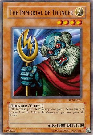 The Immortal of Thunder [DB2-EN059] - Dark Beginning 2 Unlimited - Common / Short Print - Trinity Hobby