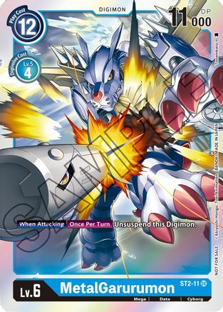 MetalGarurumon [ST2-11] (Event Pack) [Starter Deck: Cocytus Blue Promos] - Trinity Hobby
