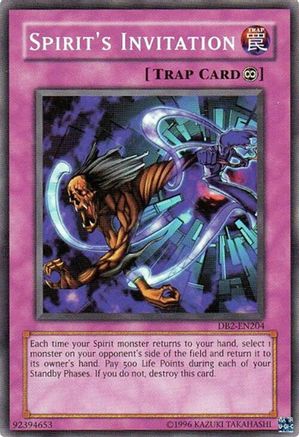 Spirit's Invitation [DB2-EN204] - Dark Beginning 2 Unlimited - Common / Short Print - Trinity Hobby