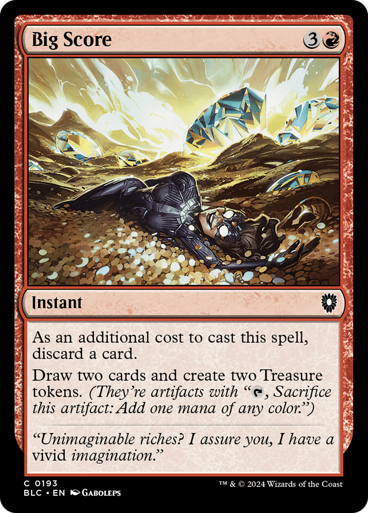 Big Score [Bloomburrow Commander] - Trinity Hobby