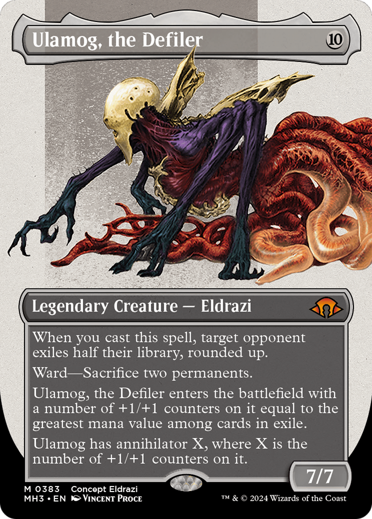 Ulamog, the Defiler (Borderless) [Modern Horizons 3] - Trinity Hobby