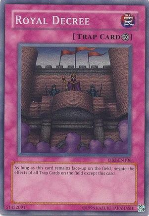 Royal Decree [DB2-EN106] Super Rare - Trinity Hobby