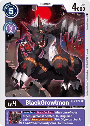BlackGrowlmon [BT5-076] [Battle of Omni] - Trinity Hobby