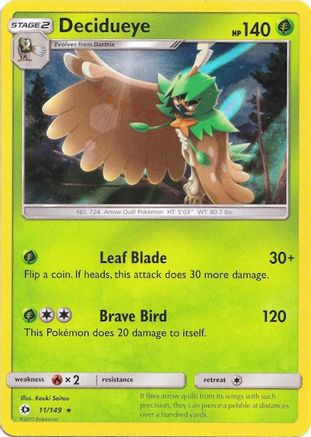 Decidueye (Water Web Holo) - (011/149) Holofoil [Miscellaneous Cards & Products]