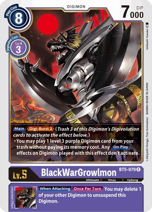 BlackWarGrowlmon [BT5-079] [Battle of Omni] - Trinity Hobby