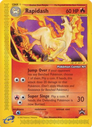 Rapidash (51) (Pokemon Center NY Promo) [Wizards of the Coast: Black Star Promos] - Trinity Hobby