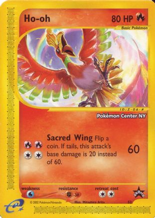 Ho-oh (52) (Pokemon Center NY Promo) [Wizards of the Coast: Black Star Promos] - Trinity Hobby